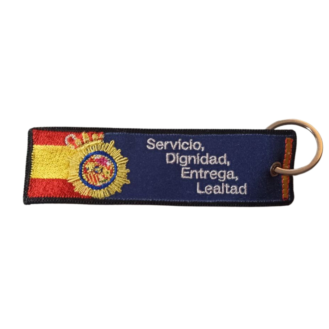 Llavero Bordado Policía Nacional