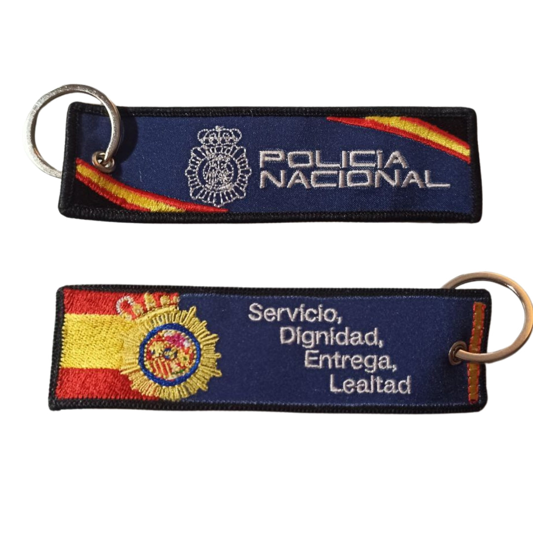 Llavero Bordado Policía Nacional