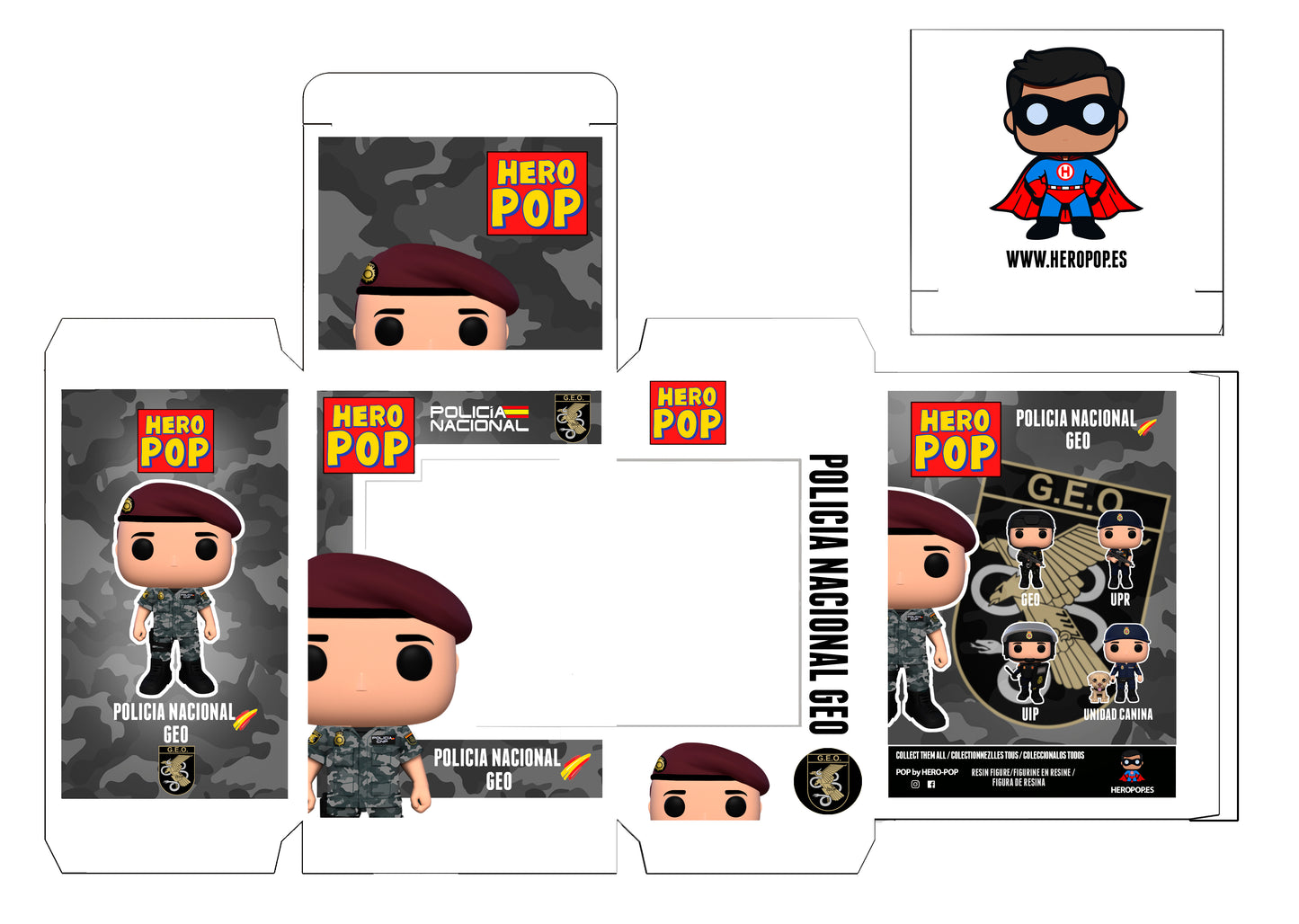 Hero Pop Policía Nacional GEO Boina Hombre