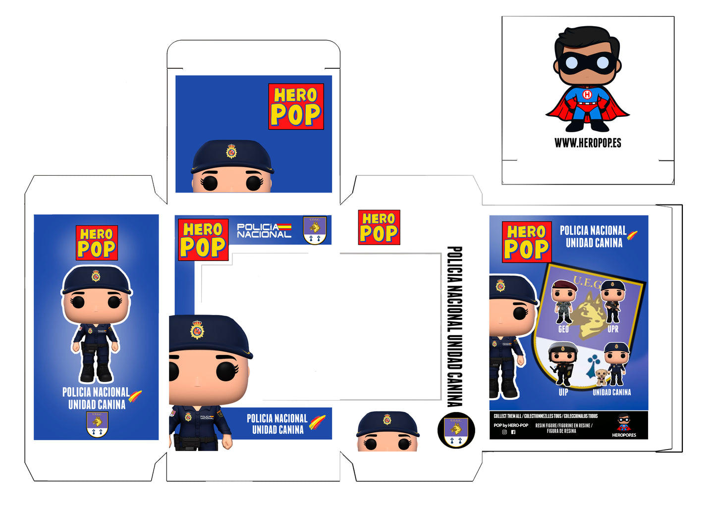 Hero Pop Policía Nacional Unidad Canina Mujer