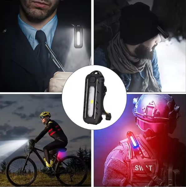 Linterna Clip Luz Intermitente