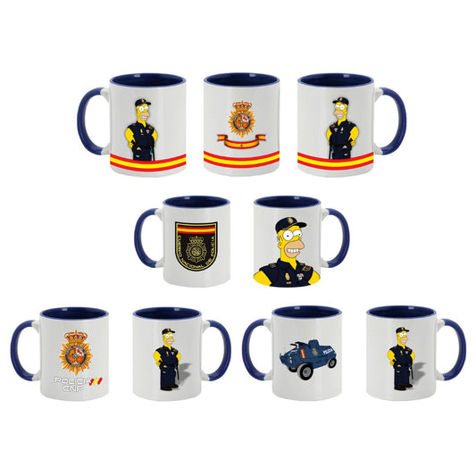 Tazas Simpson Policía Nacional