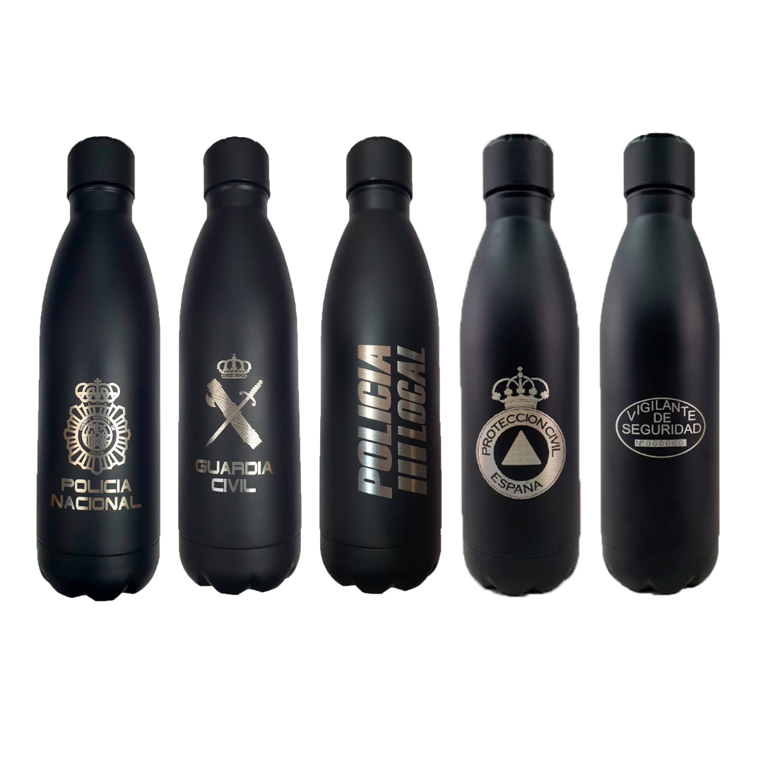 Botellas de acero inoxidable en 4 diseños