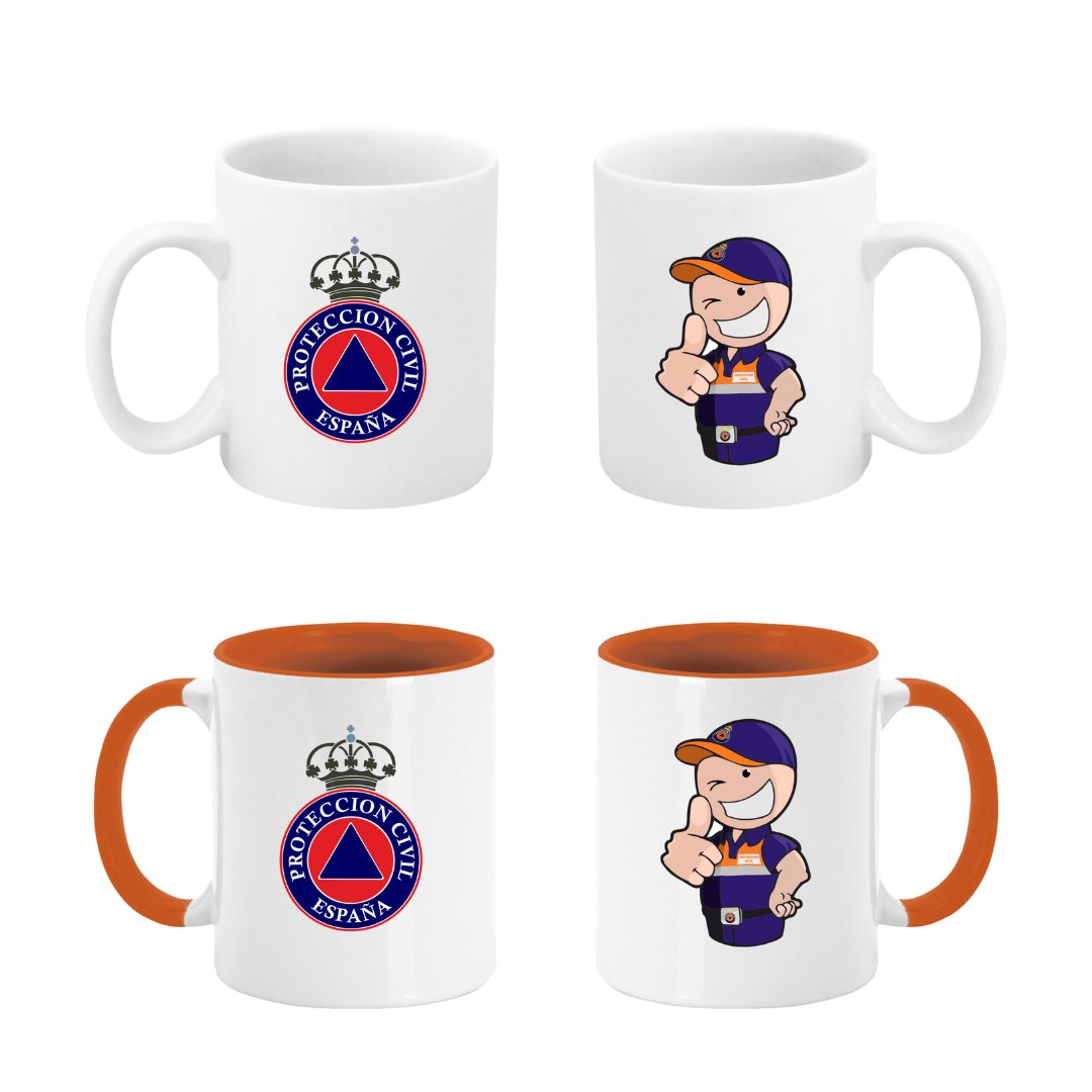 Taza Protección Civil Muñeco