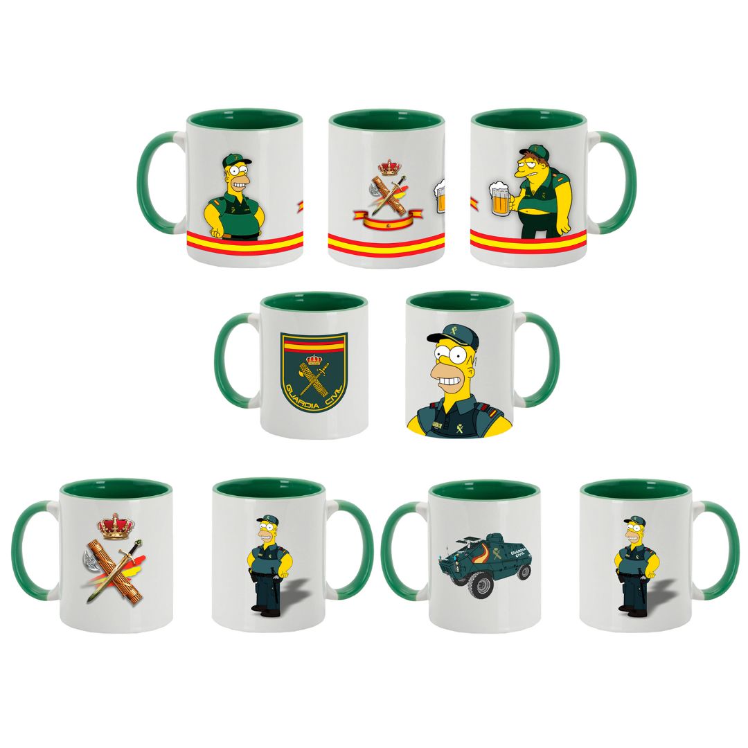 Tazas Simpson Guardia Civil