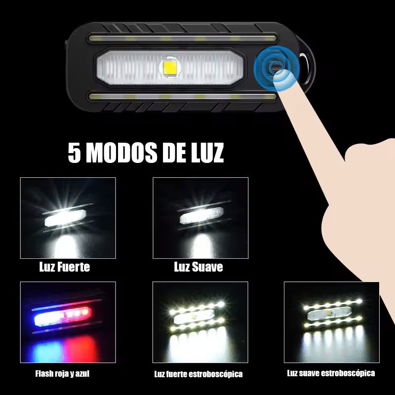 Linterna Clip Luz Intermitente