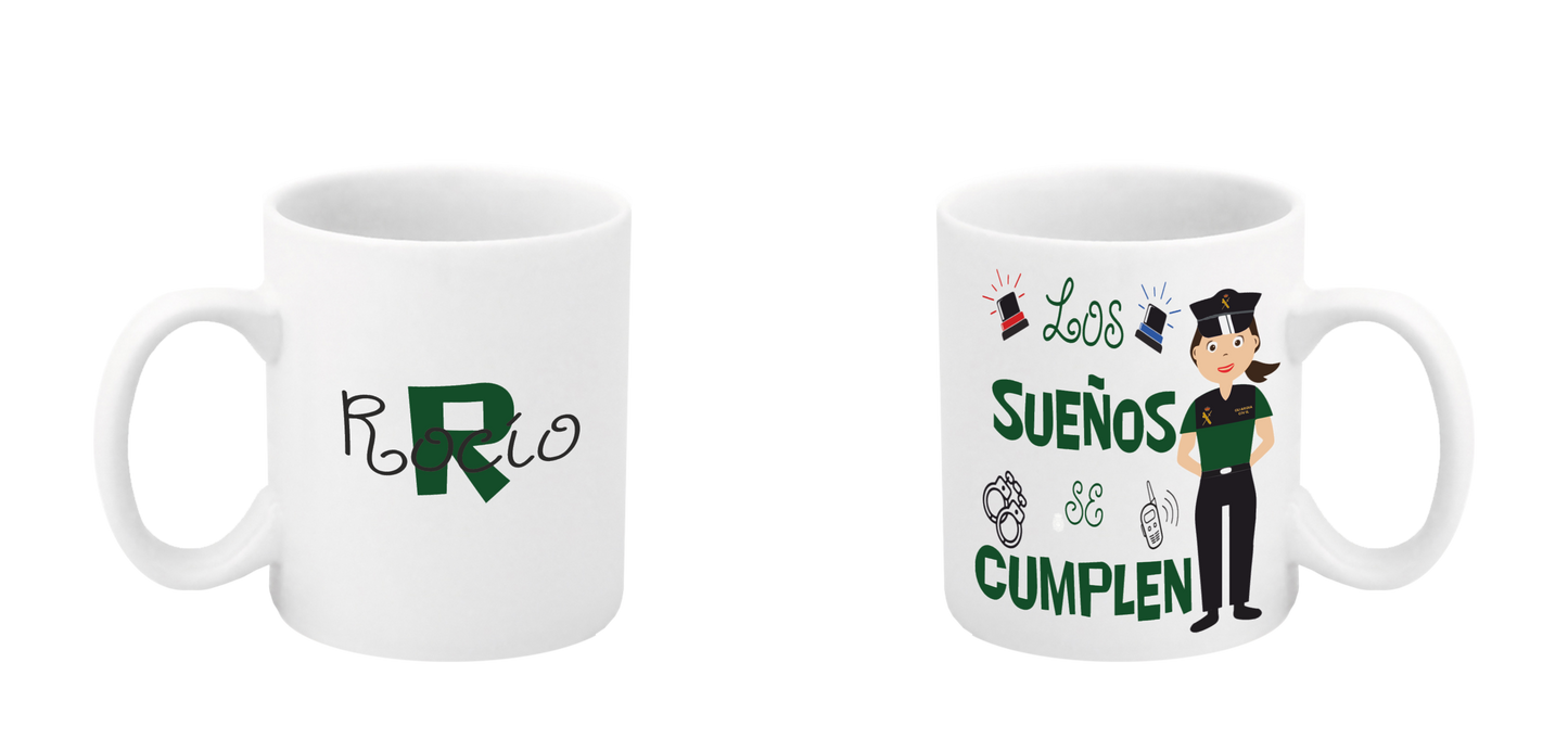 Taza Los Sueños se Cumplen Guardia Civil