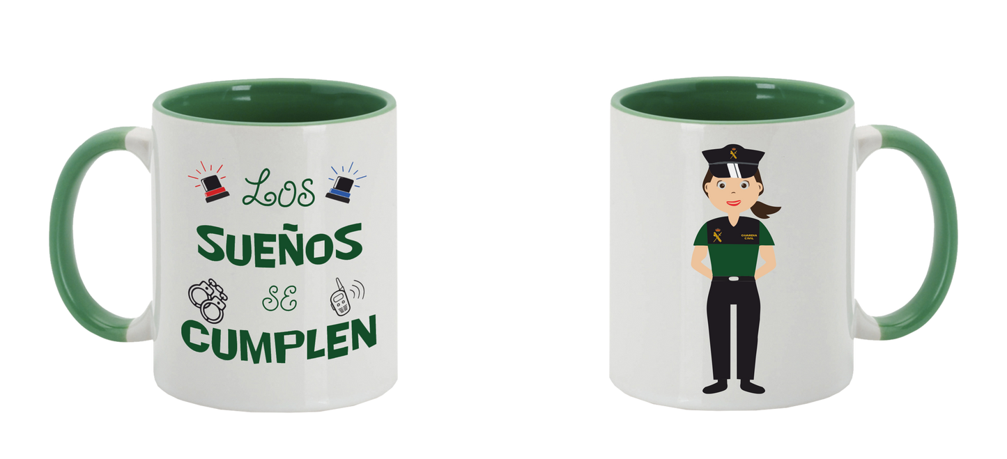 Taza Los Sueños se Cumplen Guardia Civil