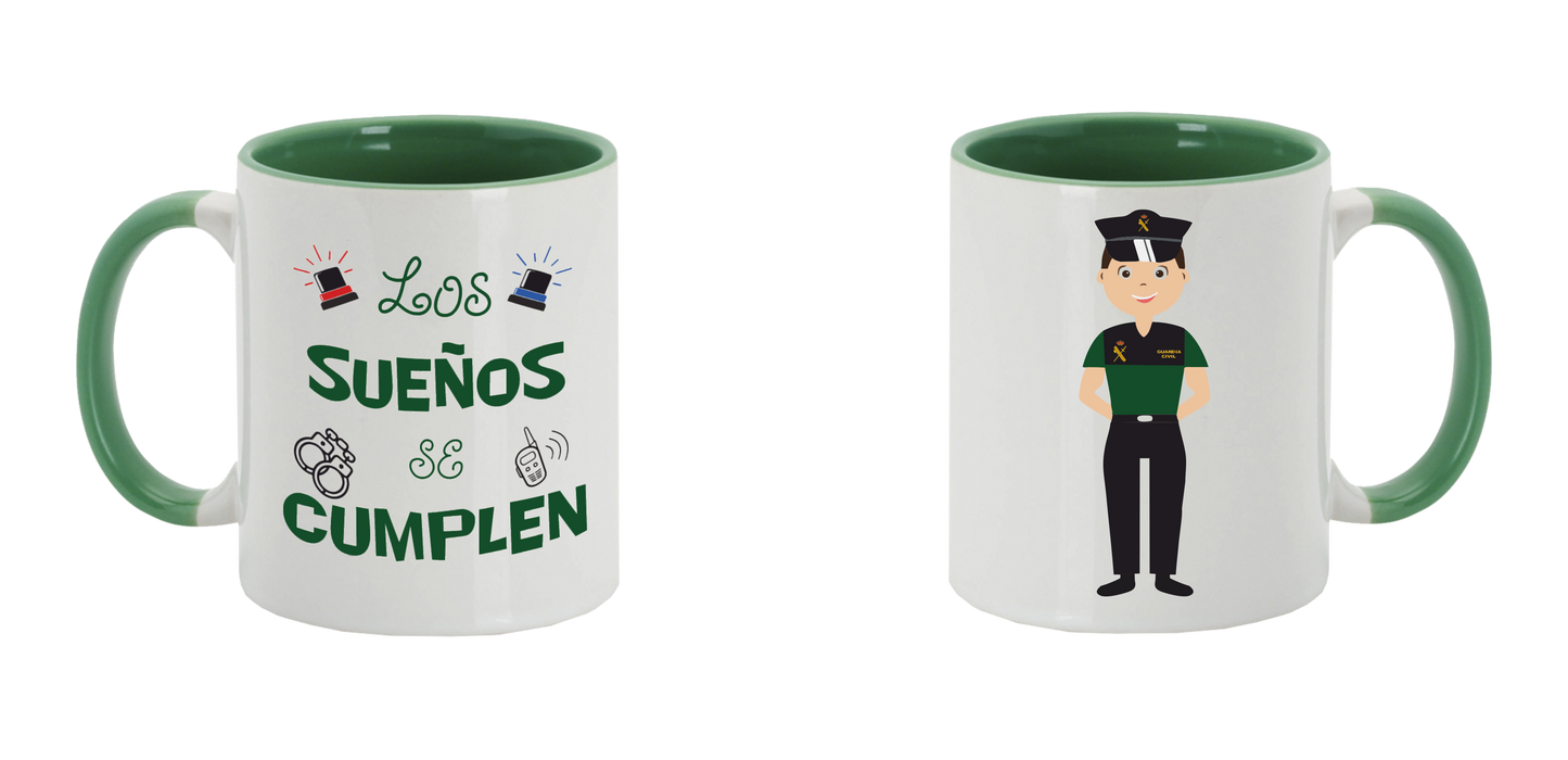 Taza Los Sueños se Cumplen Guardia Civil