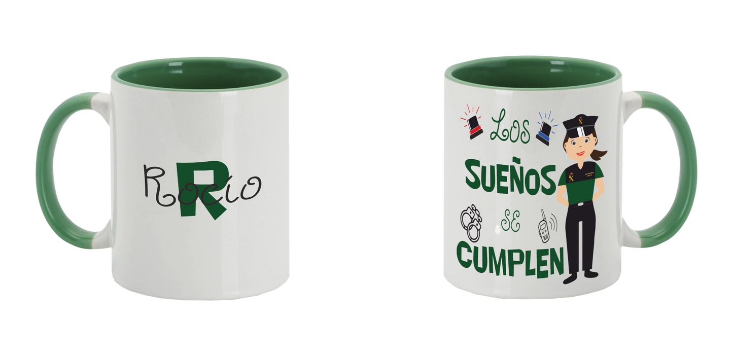 Taza Los Sueños se Cumplen Guardia Civil