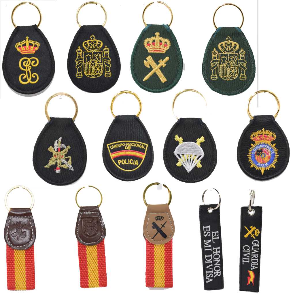 Llaveros FCSE y Militares Bordados