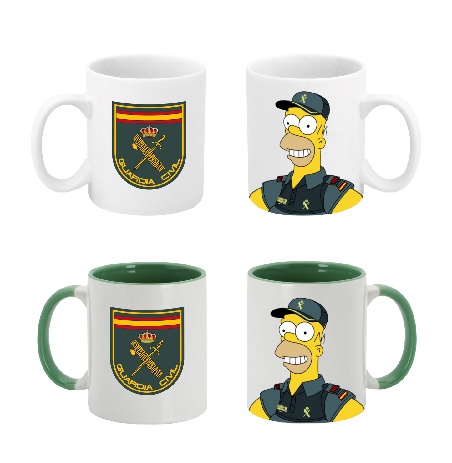 Tazas Simpson Guardia Civil