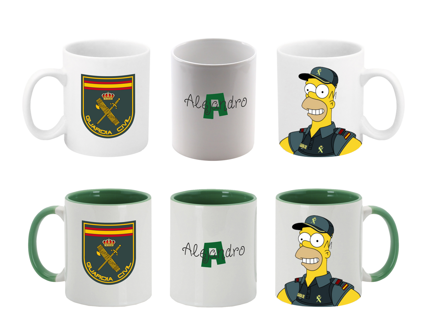 Tazas Simpson Guardia Civil