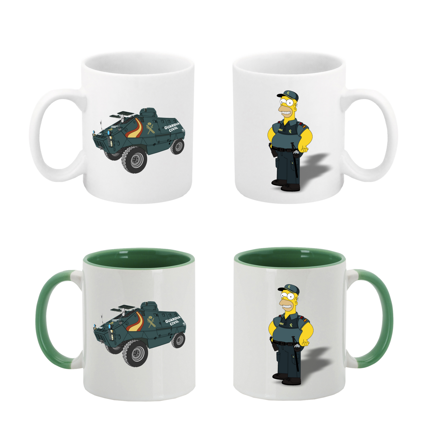 Tazas Simpson Guardia Civil