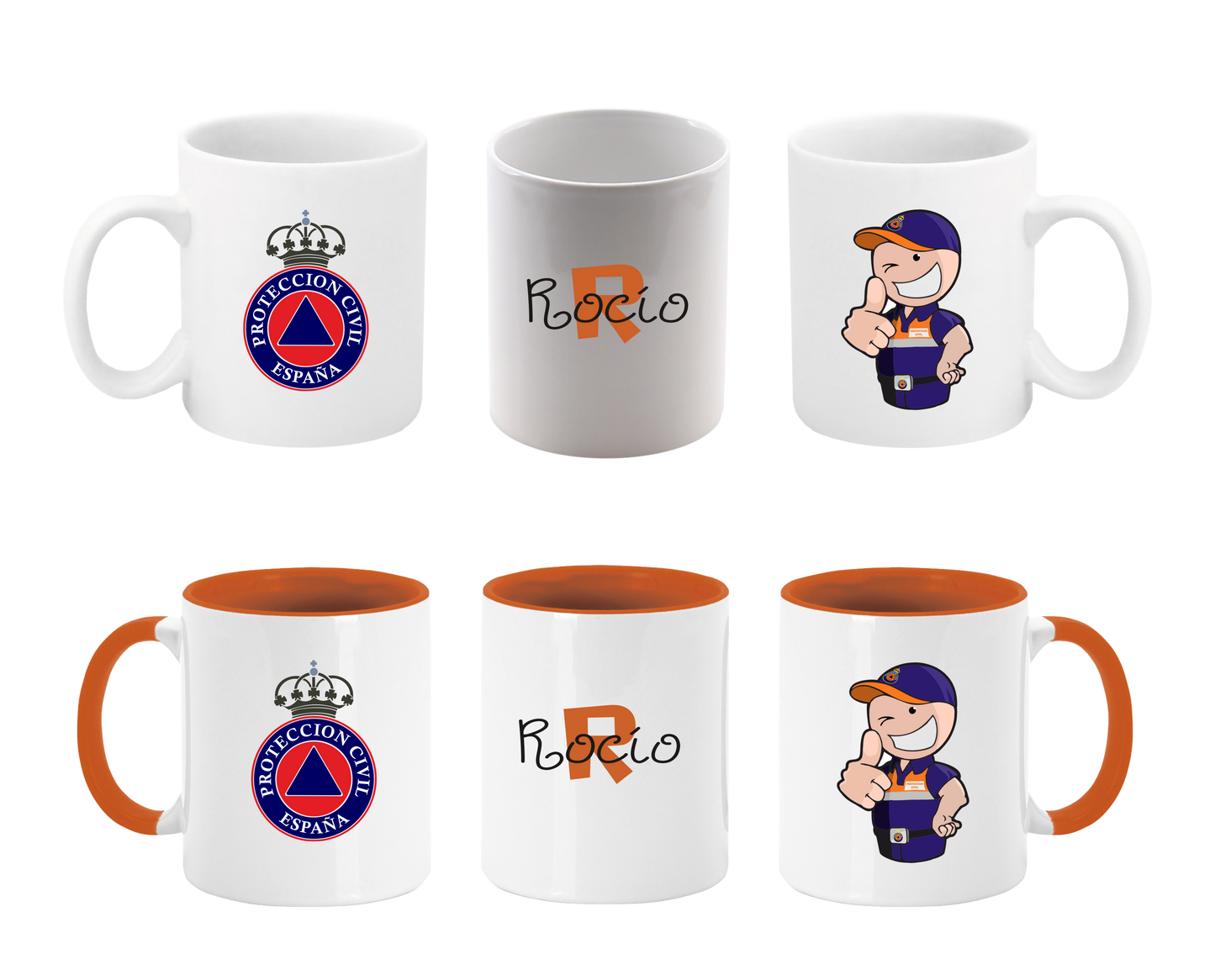 Taza Protección Civil Muñeco