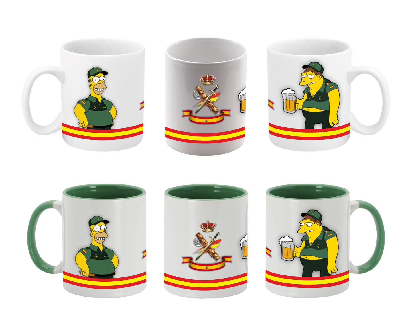 Tazas Simpson Guardia Civil