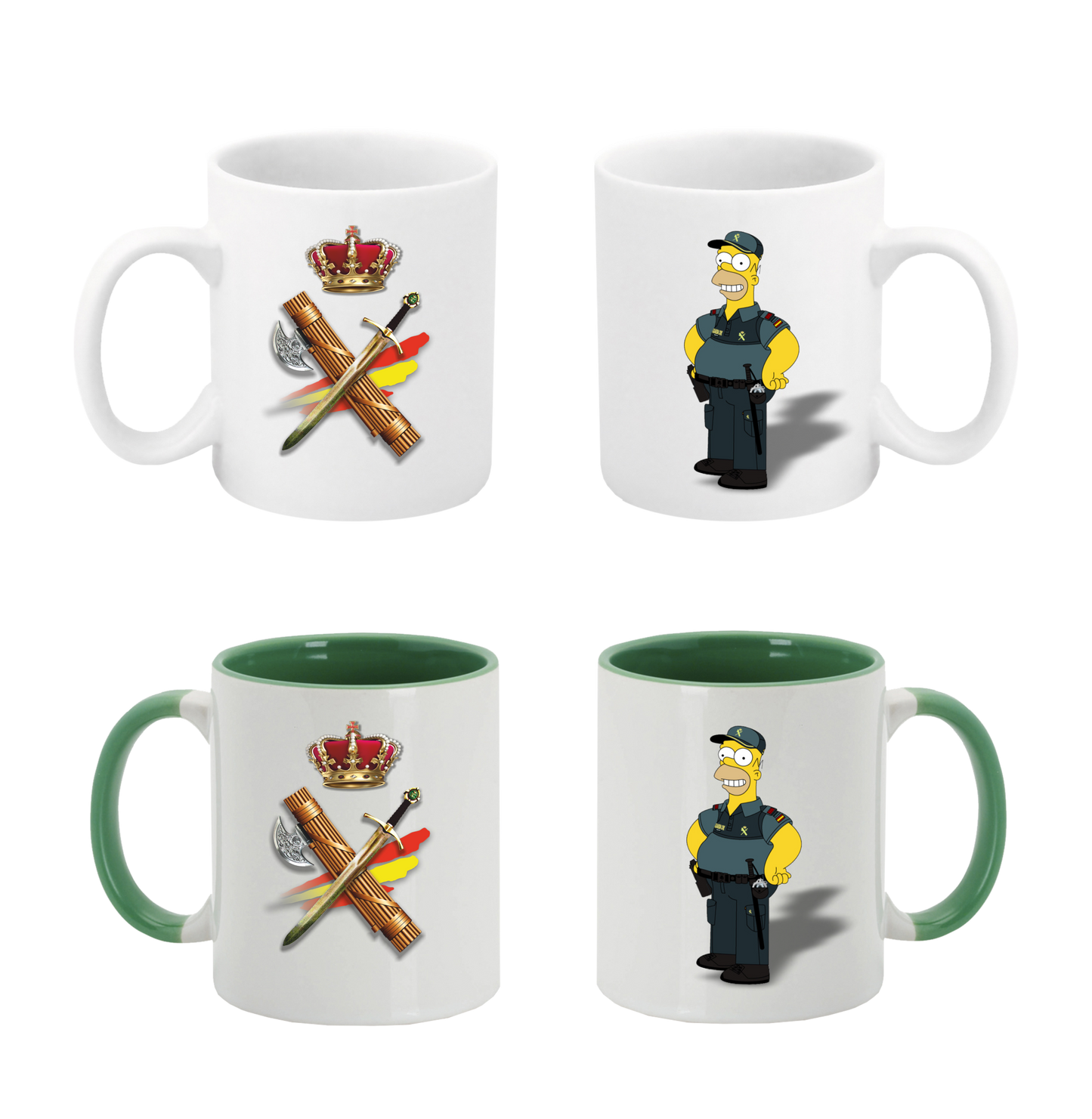 Tazas Simpson Guardia Civil