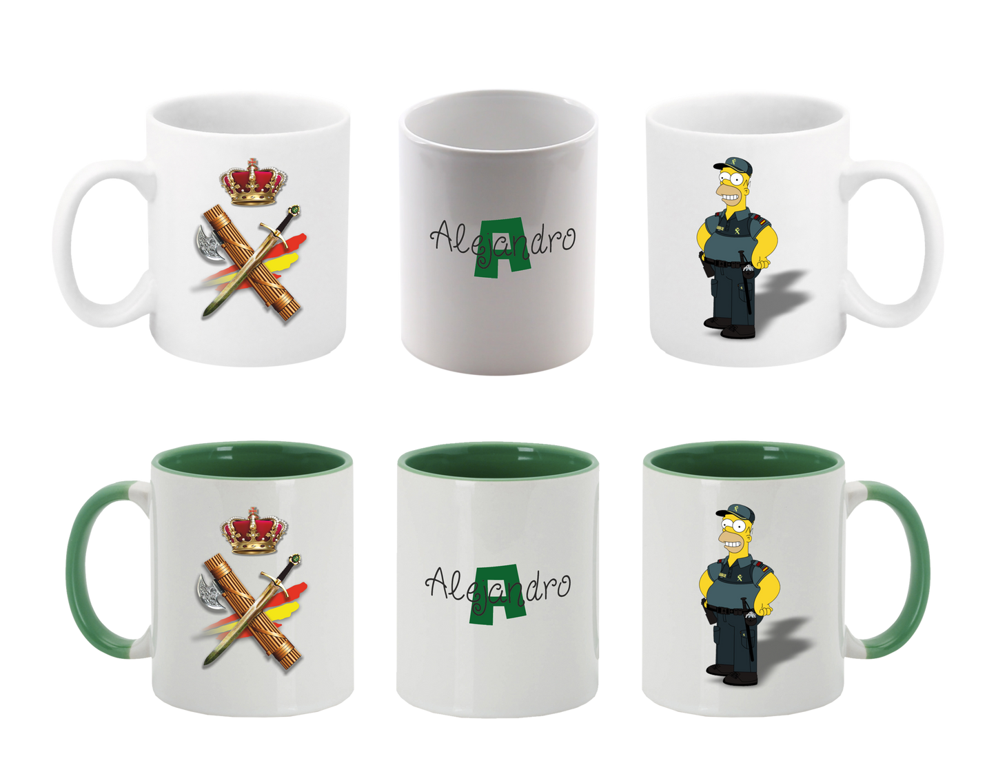 Tazas Simpson Guardia Civil
