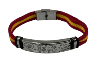 Pulsera Personalizada con Placa de Acero