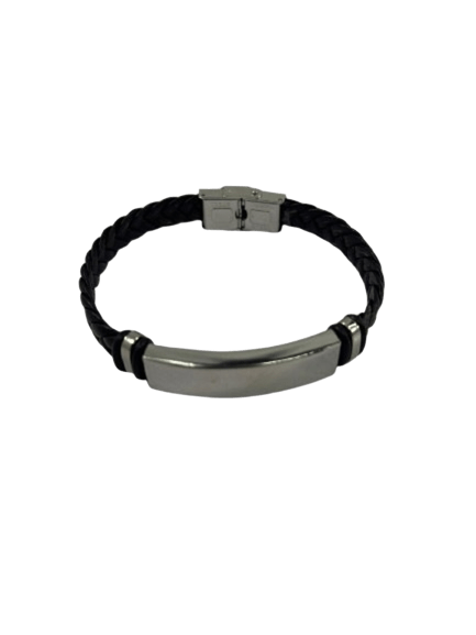 Pulsera Personalizada con Placa de Acero