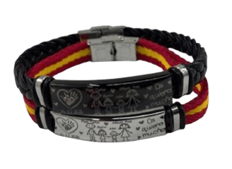 Pulsera Personalizada con Placa de Acero