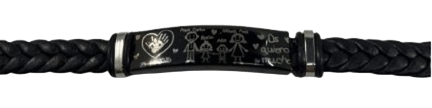 Pulsera Personalizada con Placa de Acero