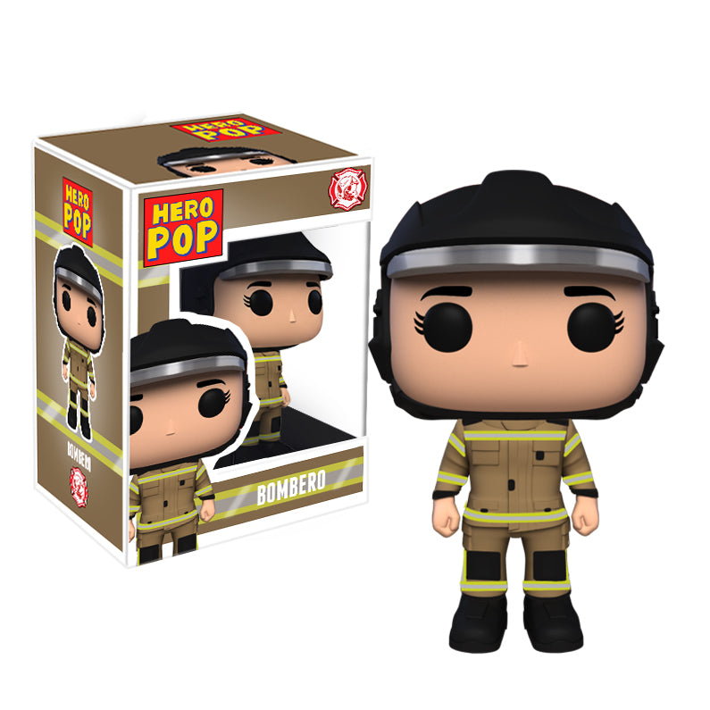 Hero Pop Bombero Marrón Mujer