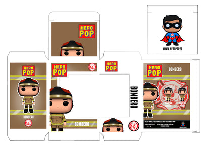Hero Pop Bombero Marrón Mujer