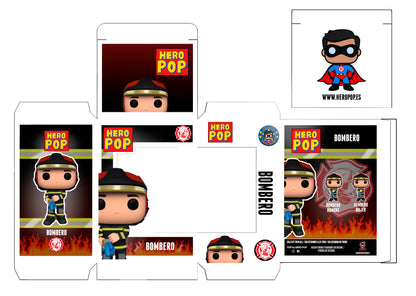 Hero Pop “Fénix” Edición Especial Bombero Negro Hombre