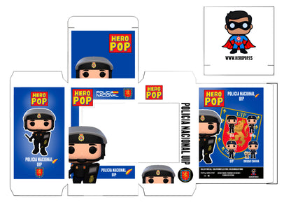 Hero Pop Policía Nacional UIP Casco Mujer