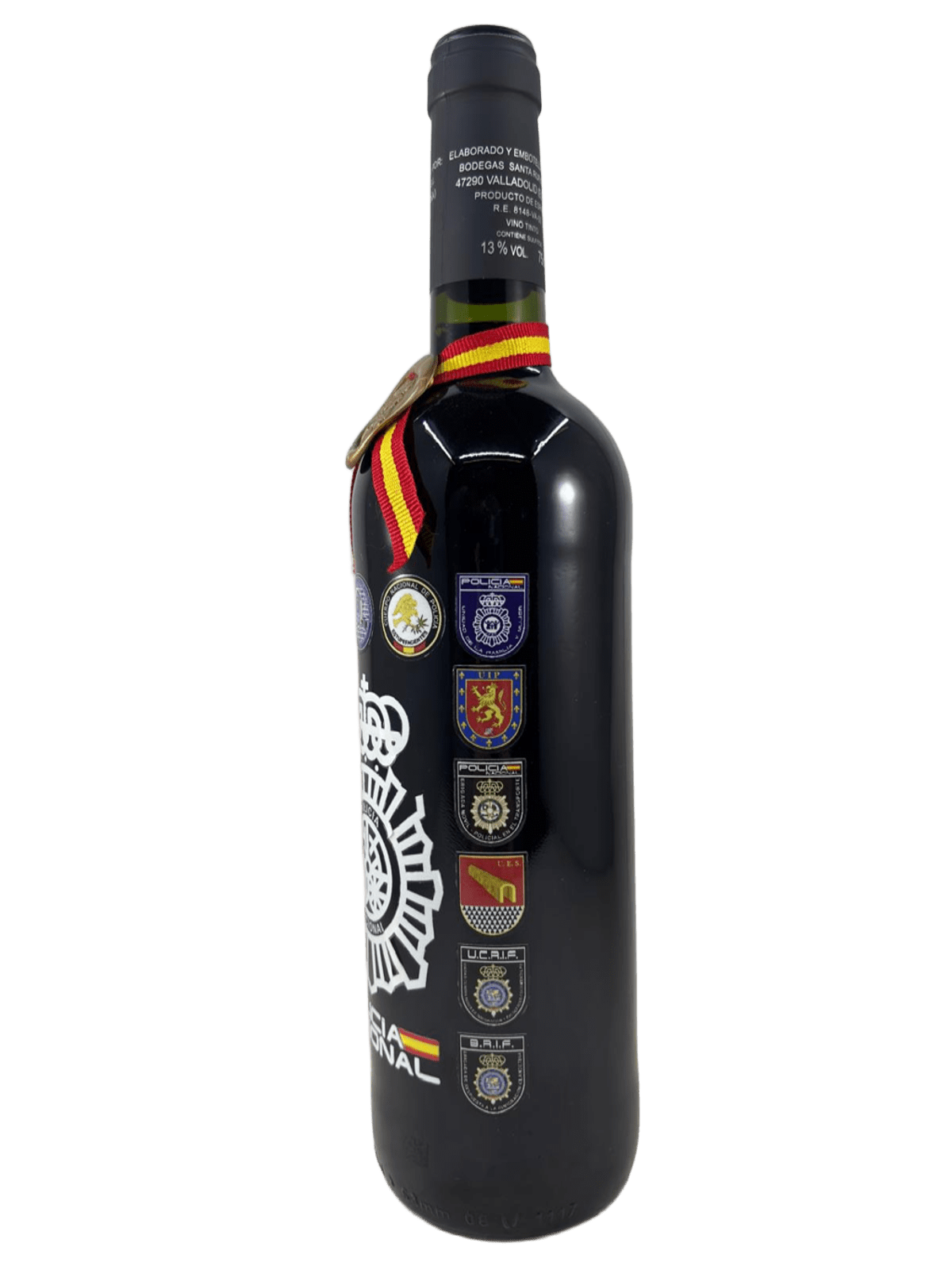 Botella de Vino Ribera del Duero Policía Nacional