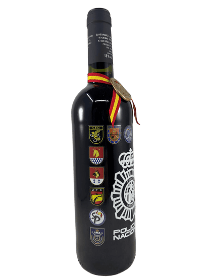 Botella de Vino Ribera del Duero Policía Nacional