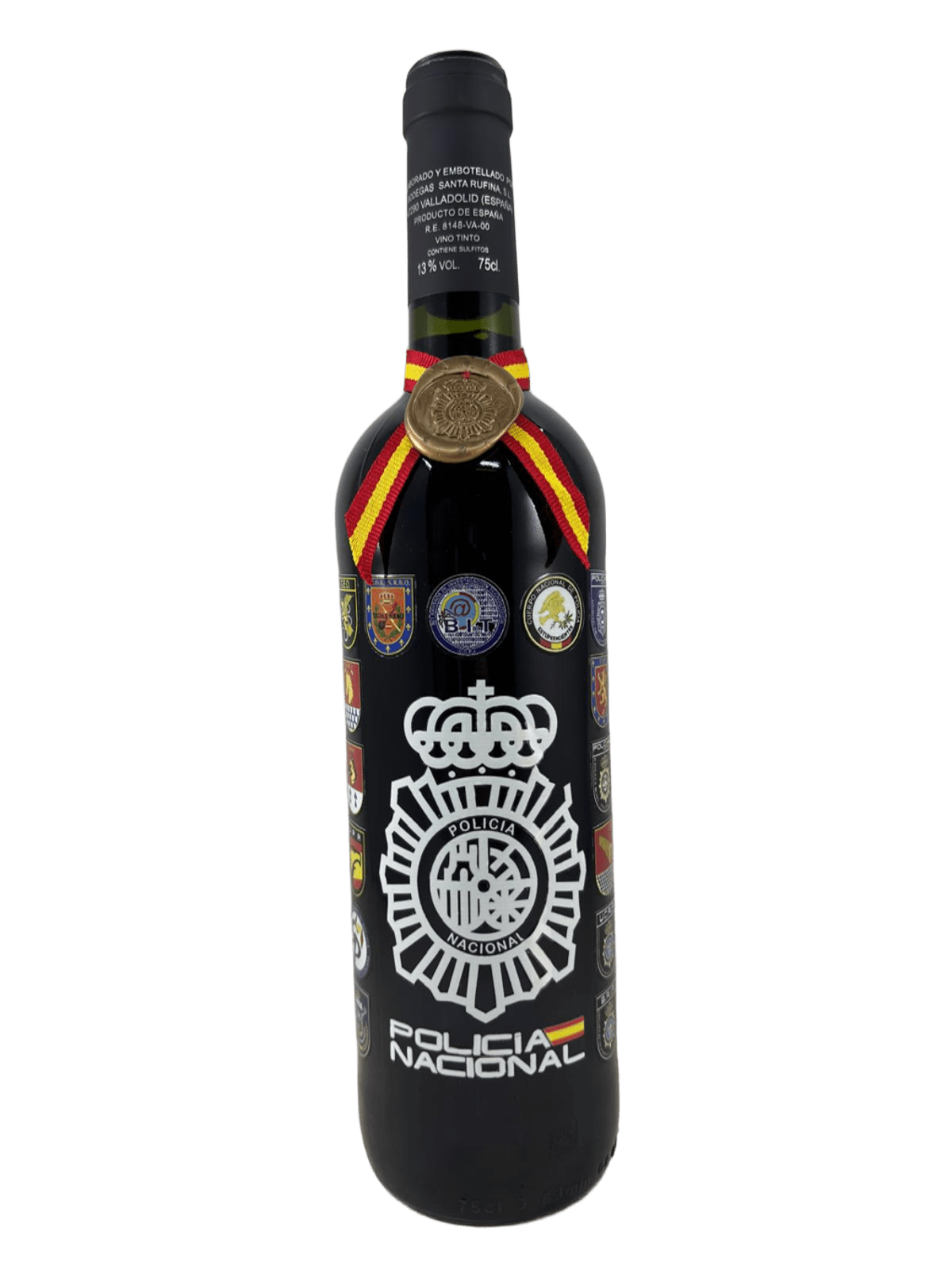 Botella de Vino Ribera del Duero Policía Nacional