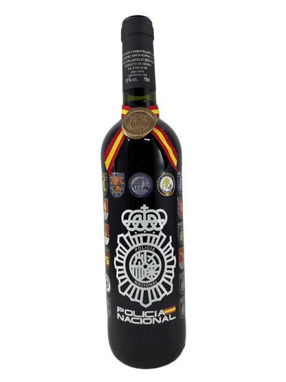 Botella de Vino Ribera del Duero Policía Nacional