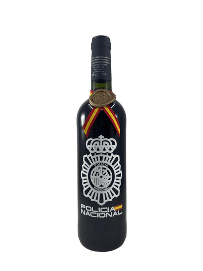 Botella de Vino Ribera del Duero Policía Nacional