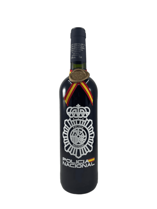 Botella de Vino Ribera del Duero Policía Nacional
