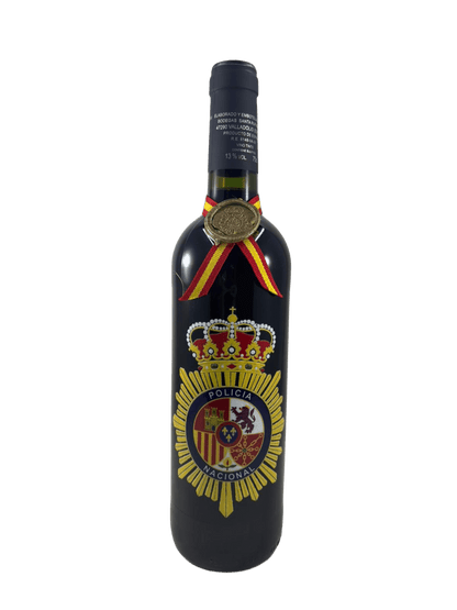 Botella de Vino Ribera del Duero Policía Nacional