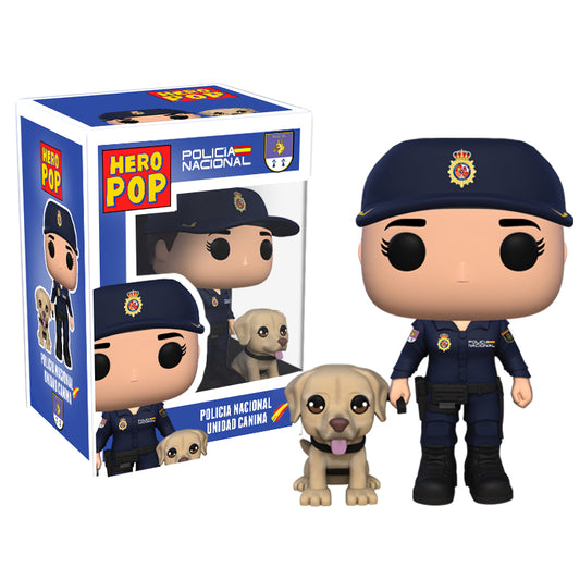 Hero Pop Policía Nacional Unidad Canina Mujer con Labrador