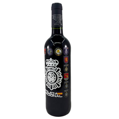 Botella de Vino Ribera del Duero Policía Nacional