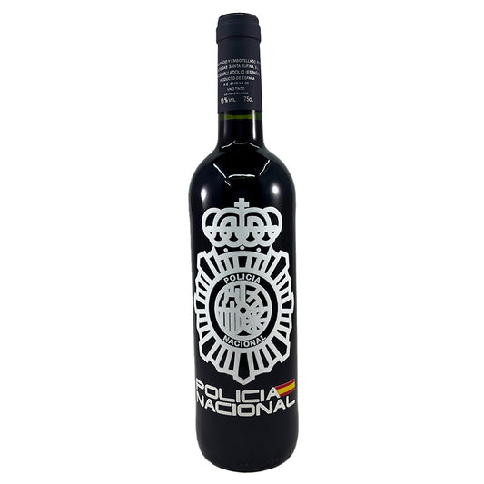 Botella de Vino Ribera del Duero Policía Nacional