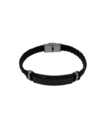 Pulsera Personalizada con Placa de Acero