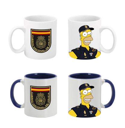 Tazas Simpson Policía Nacional